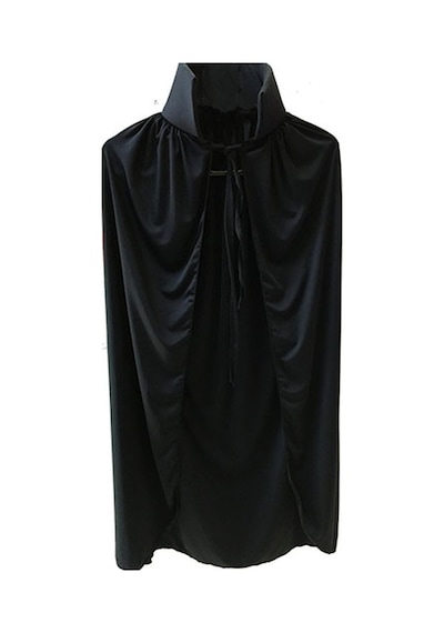 Siyah Yakalı Pelerin - Vampir Pelerin - Dracula Pelerin 90 Cm Çok Renkli
