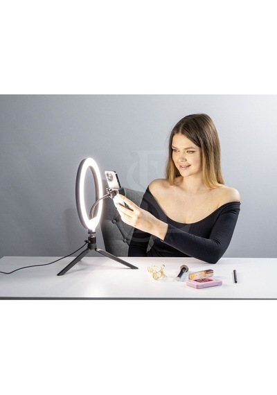 Ensiga Masa Ayaklı 10 Inç Led Ring Lıght Influencer Youtuber Tiktok Telefon Tutucu Makyaj Işığı