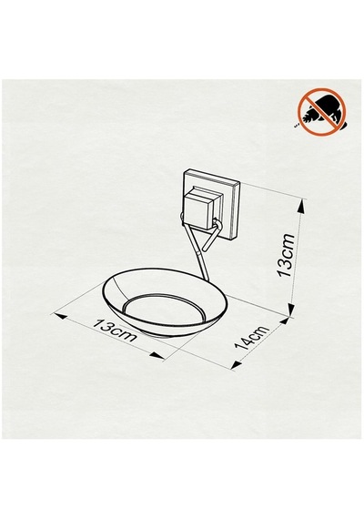 Tekno Tel Ef-266 Yapışkanlı Sabunluk Krom