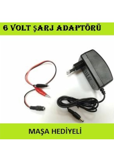 6 Voltçocuk Oyuncak Akülü Araba Araç Şarj Cihazı Adaptörü