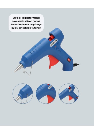 Mey İthalat 40w Silikon Tabancası Çok Renkli