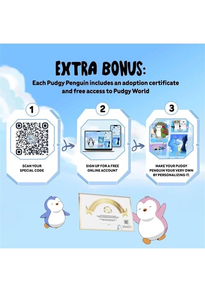 Pudgy Penguins Klipsli Pelüş Figür 13 Cm - Model 4 Marvel