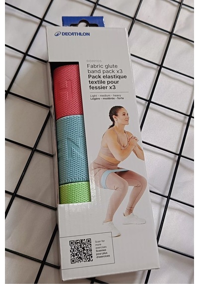 Kumaş Direnç Bandı - 3'lü Paket - Fitness