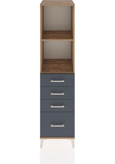 Hyperion Dolap 2 Raflı 4 Çekmeceli 44x44x182 Çam-antrasit Atlas Çam Hyperion Dolap 2 Raflı 4 Çekmeceli 44x44x182 Çam-antrasit Atlas Çam