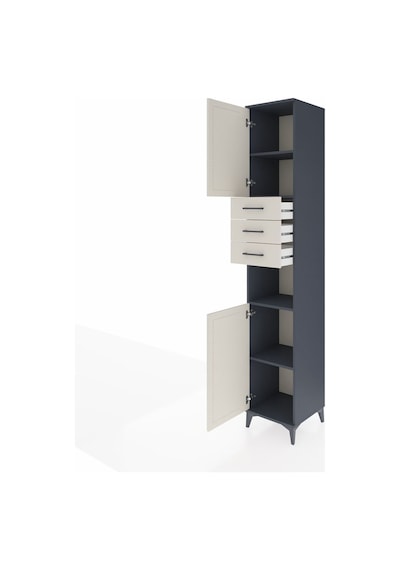 Hyperion Dolap 4 Raflı 3 Çekmeceli 2 Kapaklı 44x44x243 Antrasit-aytaşı Antrasit Hyperion Dolap 4 Raflı 3 Çekmeceli 2 Kapaklı 44x44x243 Antrasit-aytaşı Antrasit