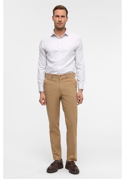 Süvari Bej Regular Armürlü Pantolon Bej