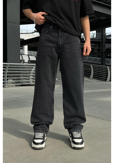 Flaw Basic Baggy Jean Antrasit Antrasit