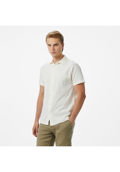 Nautica Erkek Ekru Classic Fit Polo Düz K55323t Krem
