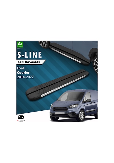 S-dizayn Ford Courier S-line Krom Yan Basamak 173 Cm 2014-2022 A+ Kalite