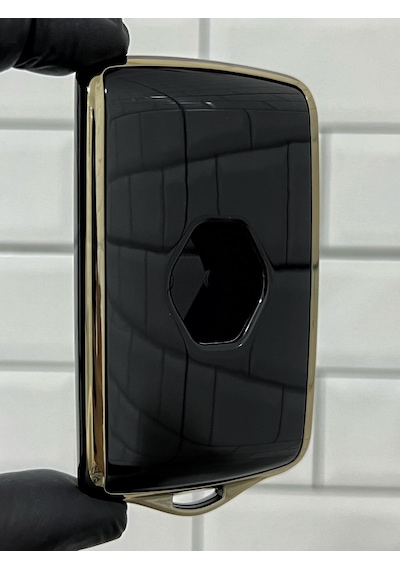 Renault Uyumlu Austral Megane E-tech Talisman Anahtar Kılıfı Siyah Gold