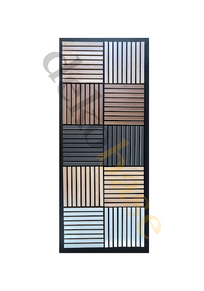 Ceviz 40x40cm Yeni Nesil Akustik Ahşap Duvar Paneli