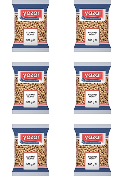 Yazar Koçbaşı Nohut 6 x 900 G