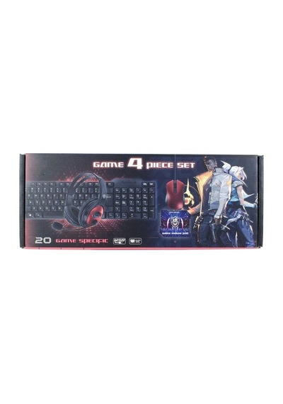 K20 Gaming 4 Parça Oyuncu Seti Klavye Mouse Kulaklık Mouse Pad Diğer