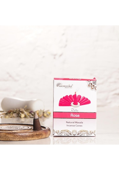 Aromatika Rose Kokulu Konik Tütsü