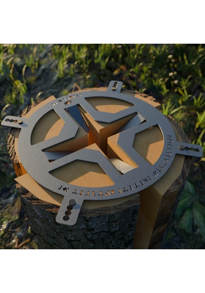 Kamp Ayısı Swedefire : Bushcraft İsveç Kütük Ocağı Gri