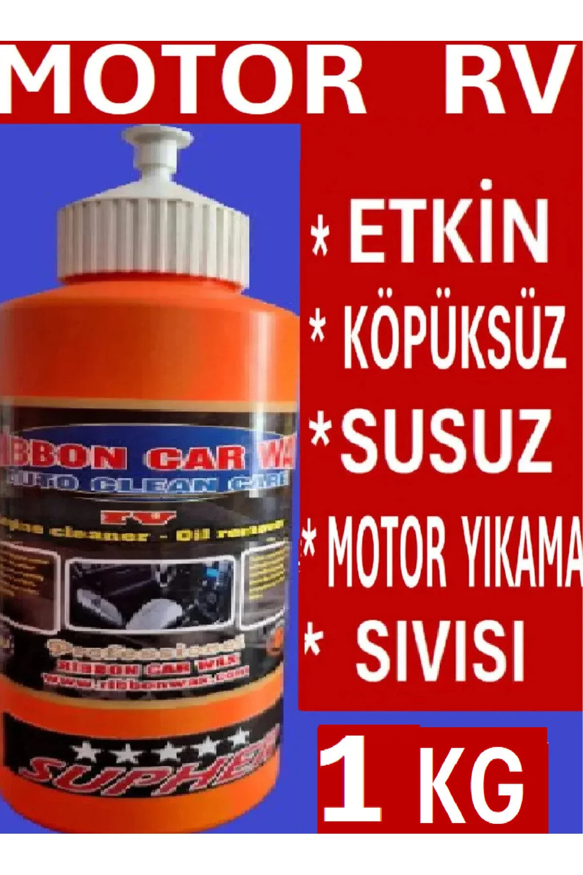 Motor Rv Susuz Motor Yıkama Temizleme Temizleyici Sıvısı 1 Kg