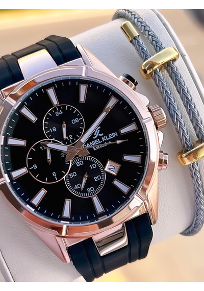 Daniel Klein Silikon Kordon İtalyan Tasarım Bileklik Hediyeli 2yıl Garantili Erkek Kol Saati 10691.4 Rose Gold