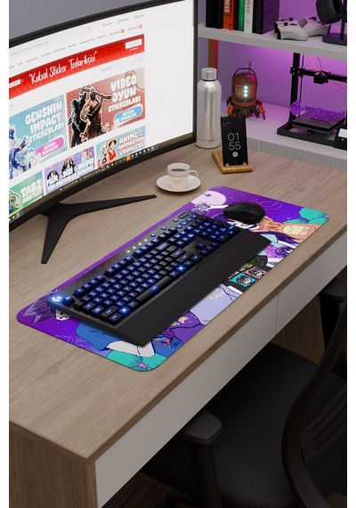 Omori Kaymaz Dikişli Kauçuk Oyuncu Mousepad V3 - 70x30 Xl Gaming Mouse Pad Fare Altlığı