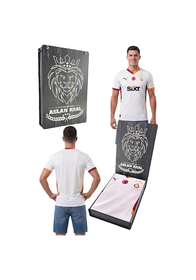 Gsstore Galatasaray Lisanslı 76 Gram Profesyonel Futbolcu Forması Lazer Kutu Beyaz - Kırmızı