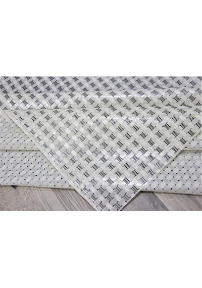 Pvc Şeffaf Kaplama Silinebilir Masa Örtüsü Hasır-476-antrasit