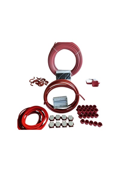 Volt724 1+1 Daire Tipi Elektrik Tesisat Duvar Desant Seti 14'lük 18'lik 6 Atü Pvc Boru Spiral Norm Kare Buat Kasa Dirsek W Otomat Kutusu Dahil