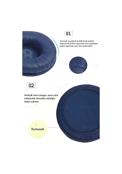 Jbl Uyumlu Tune 600bt 500bt 510b 560bt T450 T460 T250 Jr300bt Kulaklık Sünger Yastığı Pembe Çift