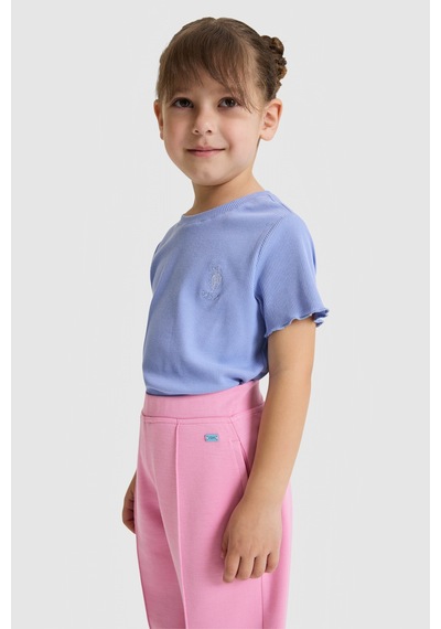 U.s. Polo Assn. Kız Çocuk Lila Tişört Basic 50325610-vr245 Lavanta