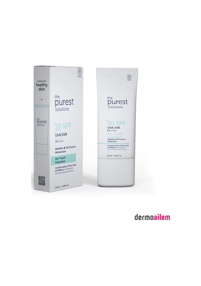 The Purest Solutions Spf 50+ Faktör Dry-touch Protection Yağlı Ciltler Için Mat Bitişli Güneş Kremi