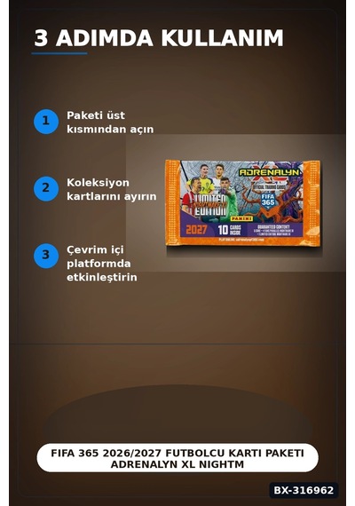 Fıfa 365 2026/2027 Futbolcu Kartı Paketi Adrenalyn Xl Nightmare Limitli Bx-316962