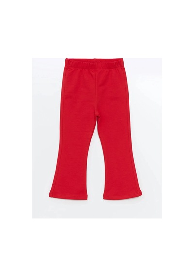 Lc Waikiki Lcw Baby Kırmızı Beli Lastikli Basic İspanyol Paça Kız Bebek Tayt