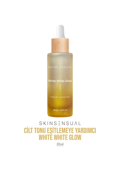 Skin Sensual White White Glow Leke Serumu (ARBUTİN %2 HYALURONİC ACİD) Cilt Tonu Eşitlemeye Yardımcı Serum