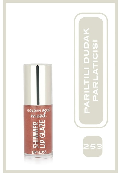 Mood Shimmer Lip Glaze Lipgloss No:253 Sunset Glaze - Renkli Dudak Parlatıcısı