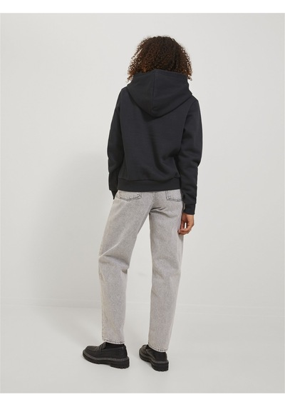 Jjxx Kapüşonlu Rahat Kesim Siyah Kadın Sweatshirt 12250183 001