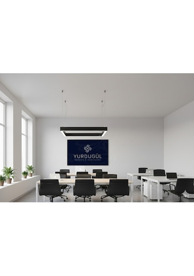 40x40 Cm Siyah Kasa Lineer Led Panel 4000k Beyaz Işık Modern Tavan Armatürü Diğer