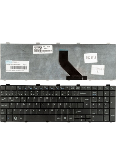 Fujitsu Uyumlu Siemens Cp515905-01. Cp478133-01 Notebook Klavye Siyah