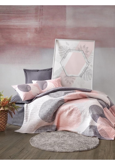 Cotton Box Çift Kişilik Complete Set Leron Gri