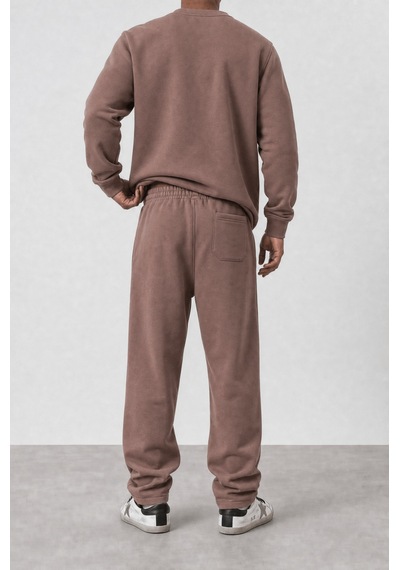 Erkek Respire Basic Baggy Eşofman Altı Kakao Kahverengi
