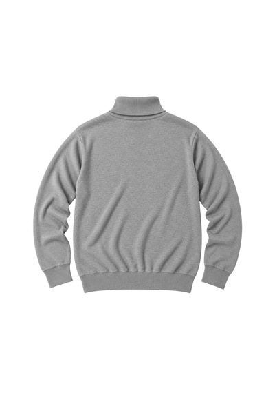 Battalmoda Erkek Büyük Beden Gri Tam Balıkçı Pamuklu Kazak 3xl-4xl-5xl-6xl