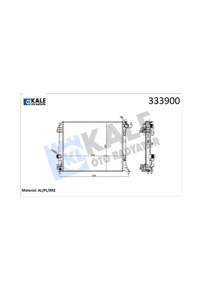 Radyatör Mgn Iv 1.5dcı-1.6 Dcı Ac Mek. Atom. Al Pl Brz Kale Radyatör 214102235r