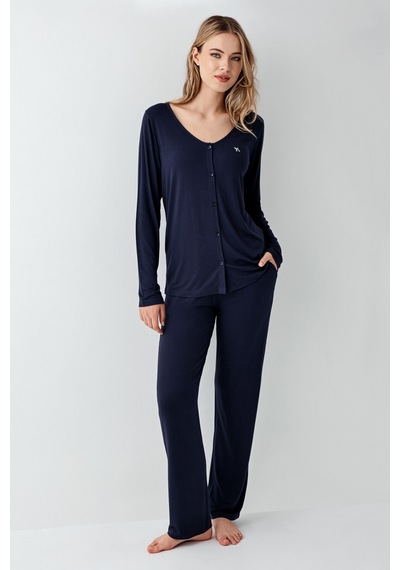 Arnetta Kadın Lacivert Pijama Takımı Ar3460-s-v1 Lacivert