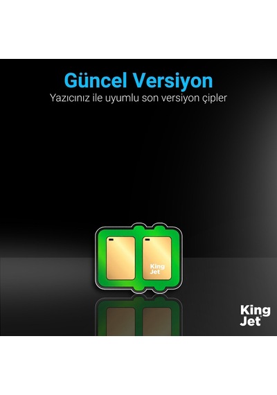 Kingjet Canon Pixma Ts9050 Uyumlu Yüksek Kapasiteli 5 Renk Takım Uyumlu  Kartuş Çipli