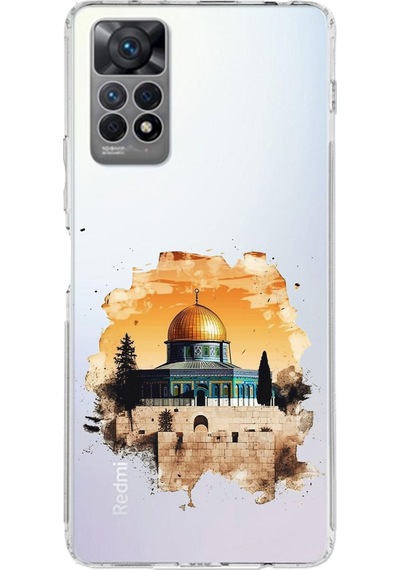 Redmi Note 12 Pro 4g Uyumlu Mescid-i Aksa Tasarımlı Baskılı Silikon Kılıf Renkli