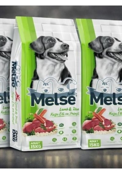 Melse Kuzu Etli Pirinçli Köpek Maması 15 Kg %18 Protein %10 Yağ, Sağlıklı Ve Dengeli Beslenme