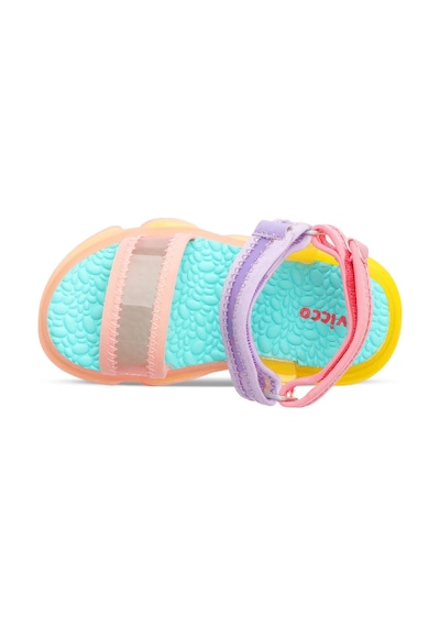 Vicco Flora Cırtlı Işıklı Kız Bebek Sandalet 321.24y.203 Pudra