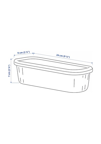 Ikea Rykta Kapaklı Saklama Kabı 175823272 Beyaz