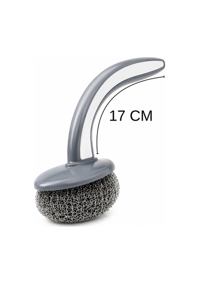 20gr Tutma Saplı Bulaşık Teli Ergonomik Dayanıklı Güvenli Paslanmaz Lüks Bulaşık Ovma Fırçası Yağ Kir Pas Sökücü Fırın Ocak Lavabo Sürtme Zor Kir Bezi Temizlik Seti