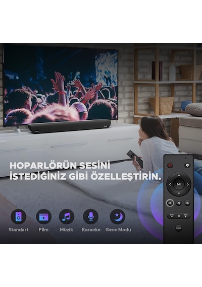 Oxs S5 Dolby Atmos   3.1.2 Soundbar - HDMI eARC, Dahili Subwoofer, Bluetooth, Çok Kablolu Bağlantı