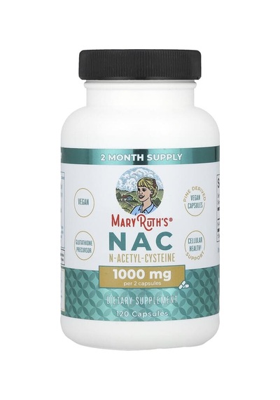Maryruth's, N-a-c, 120 Capsules 500 Mg Per Capsule