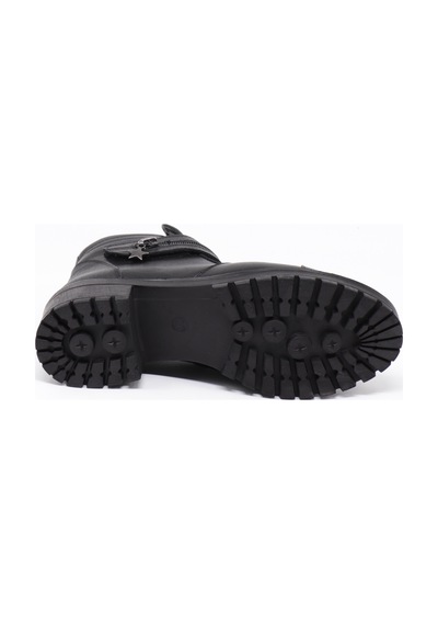 Nesilshoes Nesil Shoes Marr 836 Hakiki Deri İçi Kürklü Kadın Bot Siyah