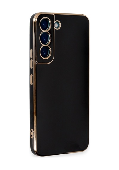 Samsung Galaxy  Uyumlu,  S21 Kılıf Volet Silikon - Siyah
